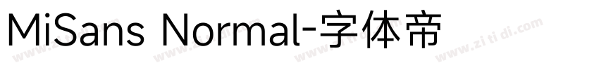 MiSans Normal字体转换